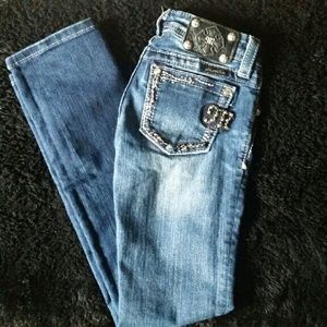 Girls size 10 Miss Me skinny jeans