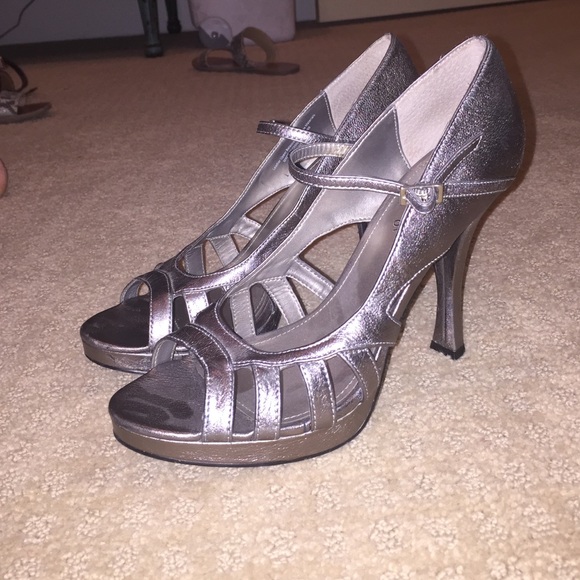 Silver shoes!