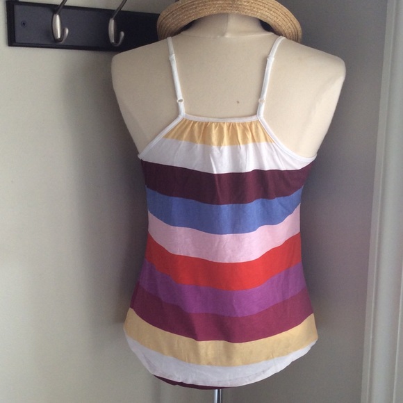 Free People striped spaghetti strap tank NWOT  M - Picture 3 of 4