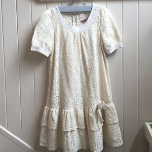 Juicy Couture Cream Lace Dress Size 10