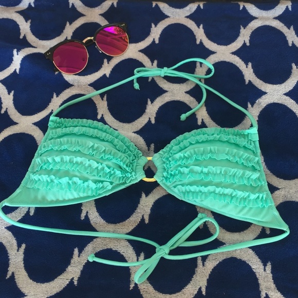 Victoria's Secret Seafoam/Mint Bathing Suit Top-S - Picture 1 of 2
