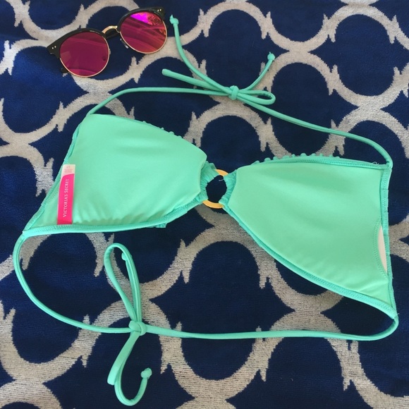Victoria's Secret Seafoam/Mint Bathing Suit Top-S - Picture 2 of 2