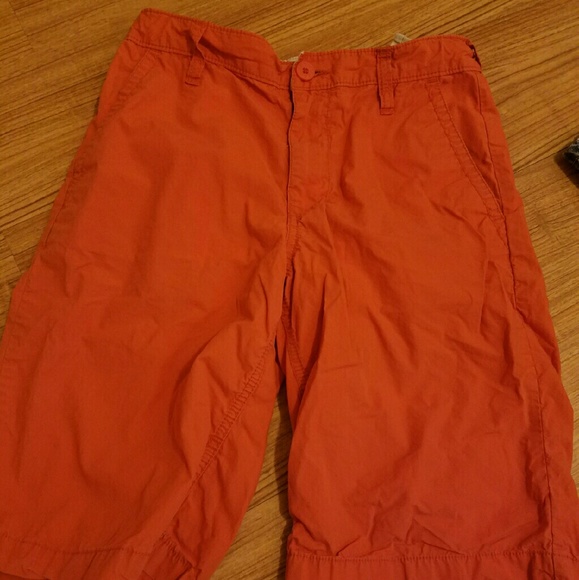 Orange boys size 12 shorts