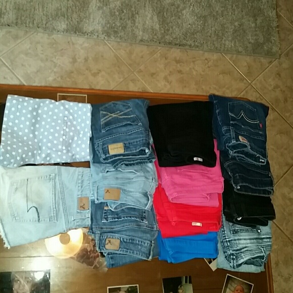 Jeans and shorts