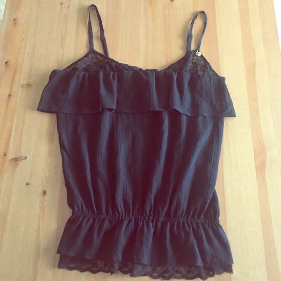 Obey Chiffon flutter top