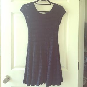 Aqua navy dress