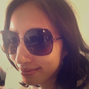 Modeling for Chloe Nerine sunglasses