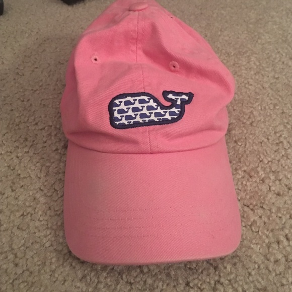 Pink And Navy Vineyard Vines Ball Cap.