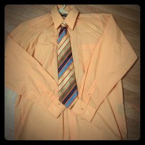 Agenda New York Men's Medium Dress Shirt and Tie