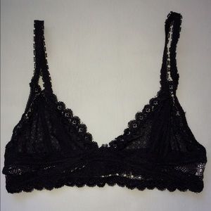 Black lace bralette