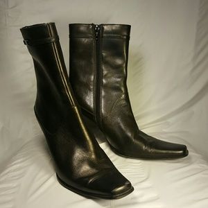 Ladies black ankle boots