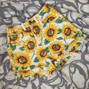 American Apparel High Waist Denim Shorts.