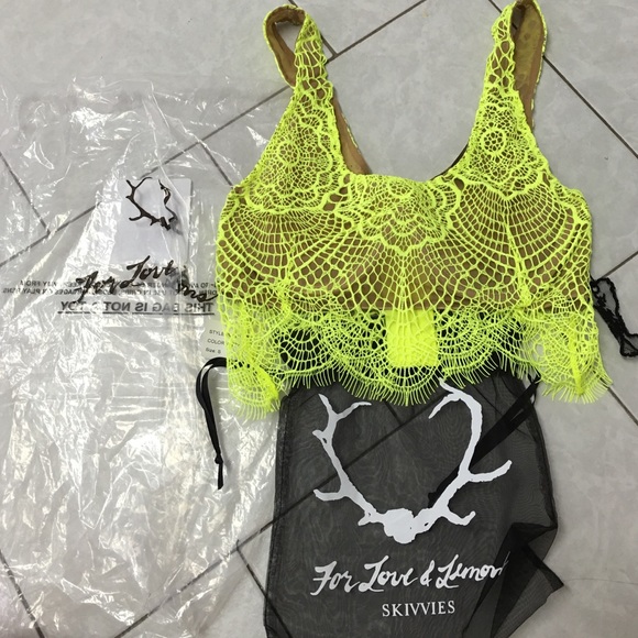 For Love & Lemons Skivvies Crop Top