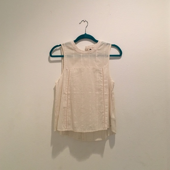 Loose cream roxy tank top - Picture 1 of 4