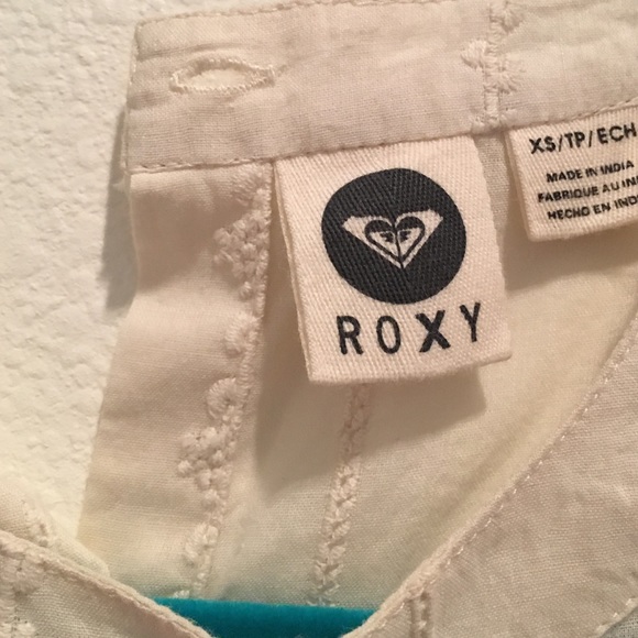 Loose cream roxy tank top - Picture 2 of 4