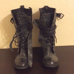 Black Moto Boots