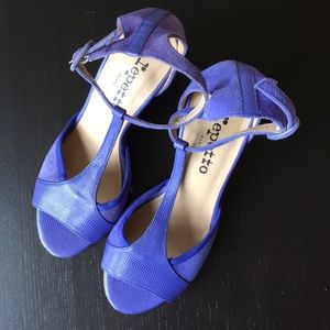 Repetto pumps in Bleu Gallois