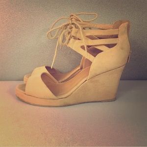 Lace Up Wedges