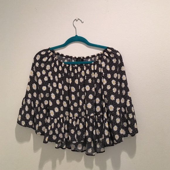 Topshop off the shoulder crop top - Picture 1 of 4