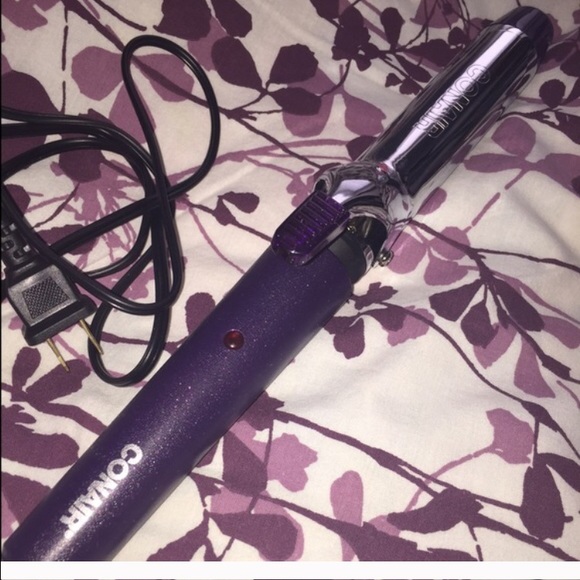 curling iron and boots