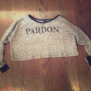 Forever 21 cropped pardon sweater