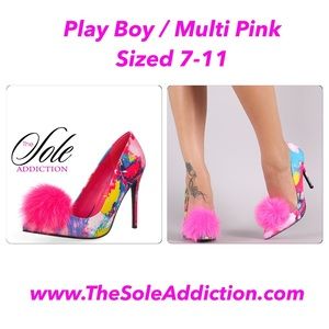 Play Boy Multi Pink Pumps