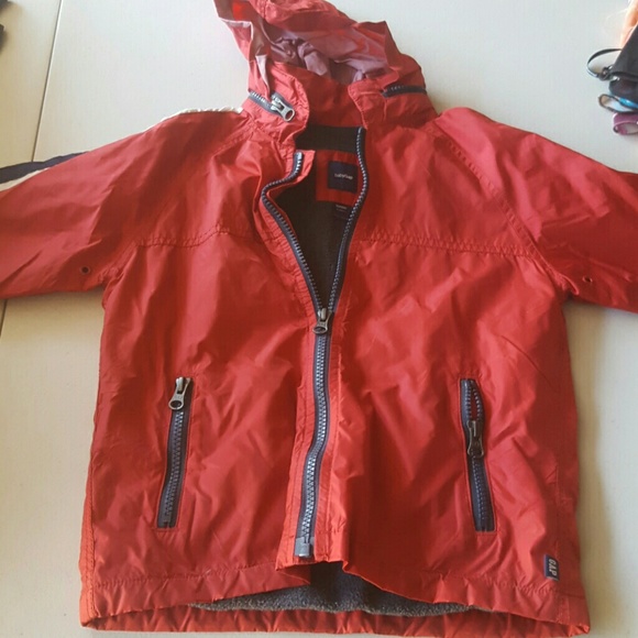 Red windbreaker