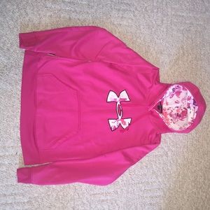 Pink Under Armour hoodie