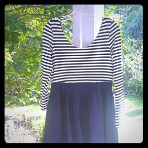 Cute Stripped and Solid dress