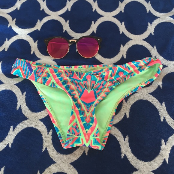 Multi-colored Bathing Suit Bottom-Small - Picture 1 of 2