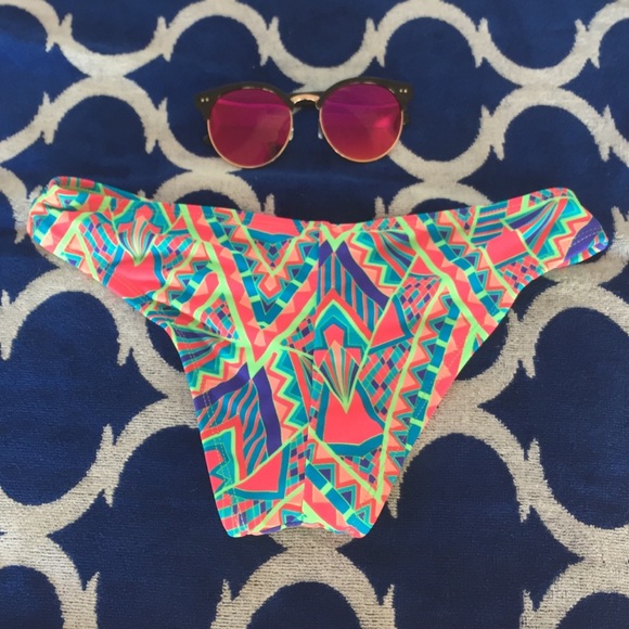 Multi-colored Bathing Suit Bottom-Small - Picture 2 of 2