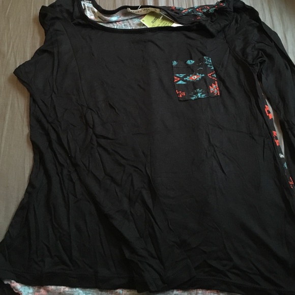 Aztec Printed Baseball Tee