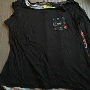 Aztec Printed Baseball Tee