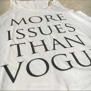 "More Issues Than Vogue" Flowy Tank Top