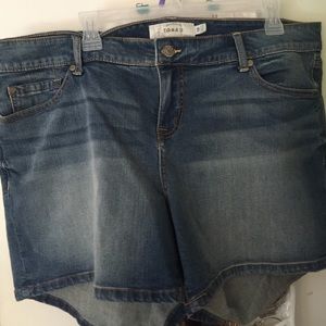 Denim shorts