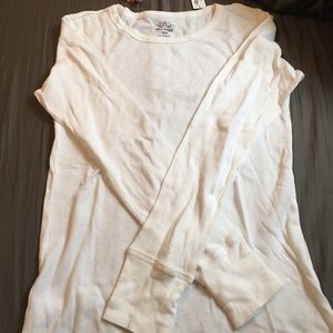 Old Navy White Long Sleeved Tee