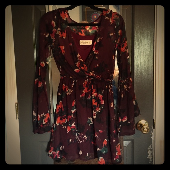 Maroon Abercrombie dress