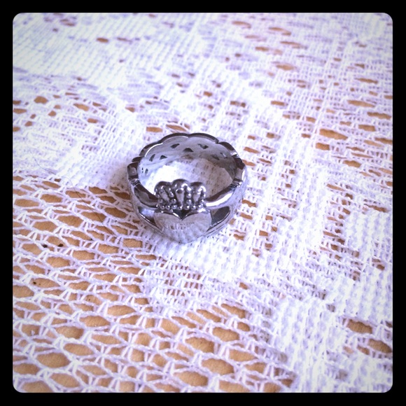 Stainless steel Claddagh ring size 7