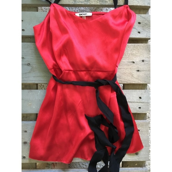 Red DKNY Tunic Top - Size 16