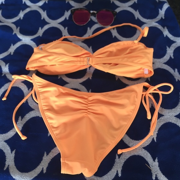 Bright Orange Bikini Set-Small - Picture 2 of 2
