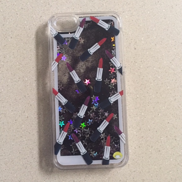 Floating Glitter Lipstick iPhone 5/5s case