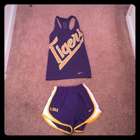 Lsu work out running shorts