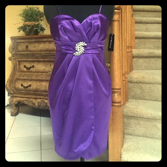 Purple formal dress