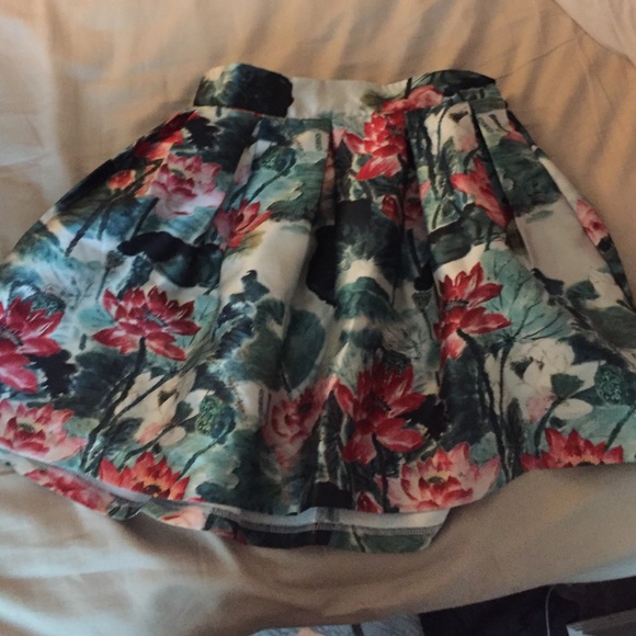 High waisted midi skirt