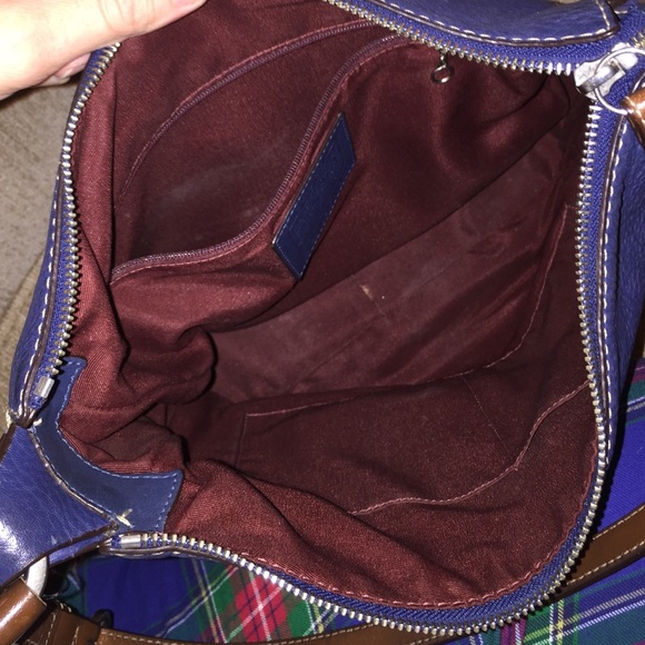 Navy Coach leather hobo - Picture 3 of 4