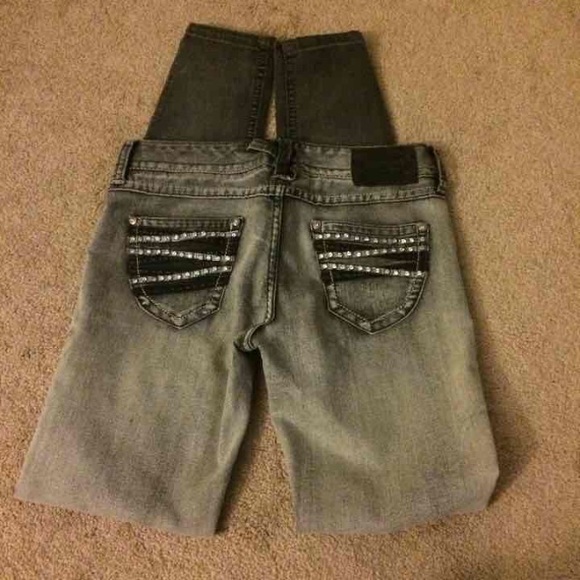 Express black denim jeggings