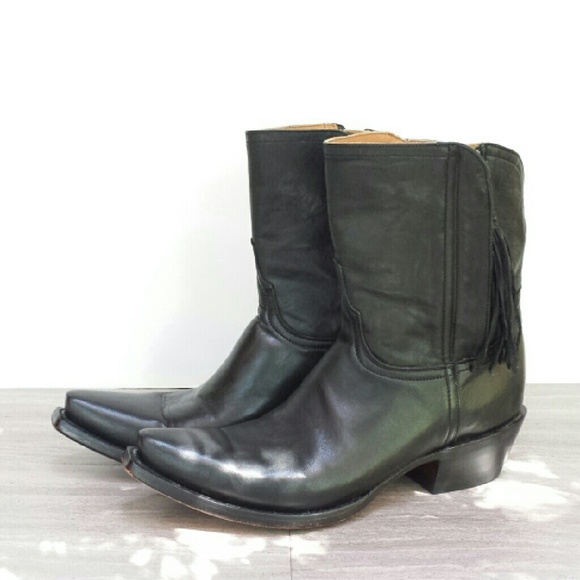 Lucchese Black Cowboy Boot