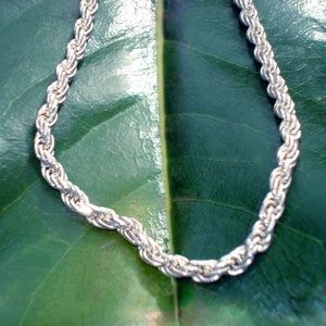 Vintage Sterling silver rope link - 925 - Italy