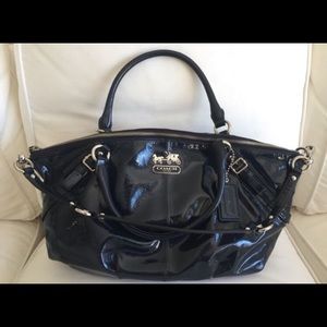 Authentic patent leather coach bag