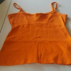 Orange crop top